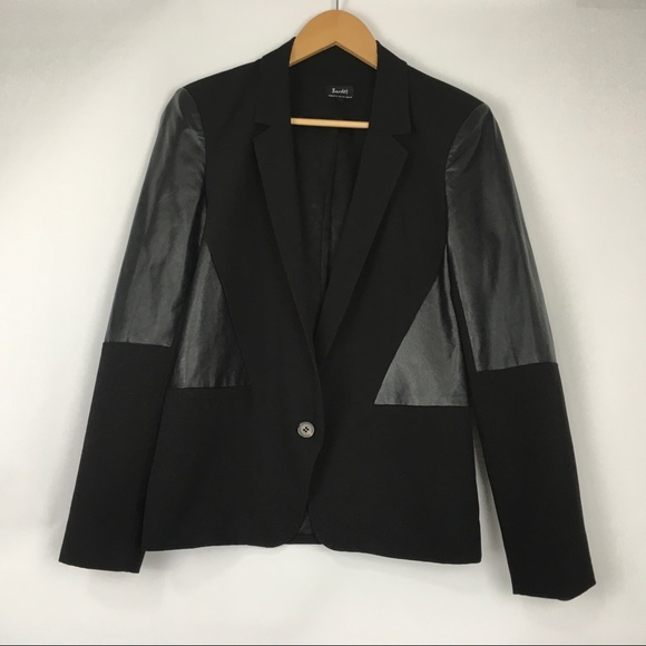 Bardot Jackets & Blazers - Bardot Faux Leather Blazer Jacket